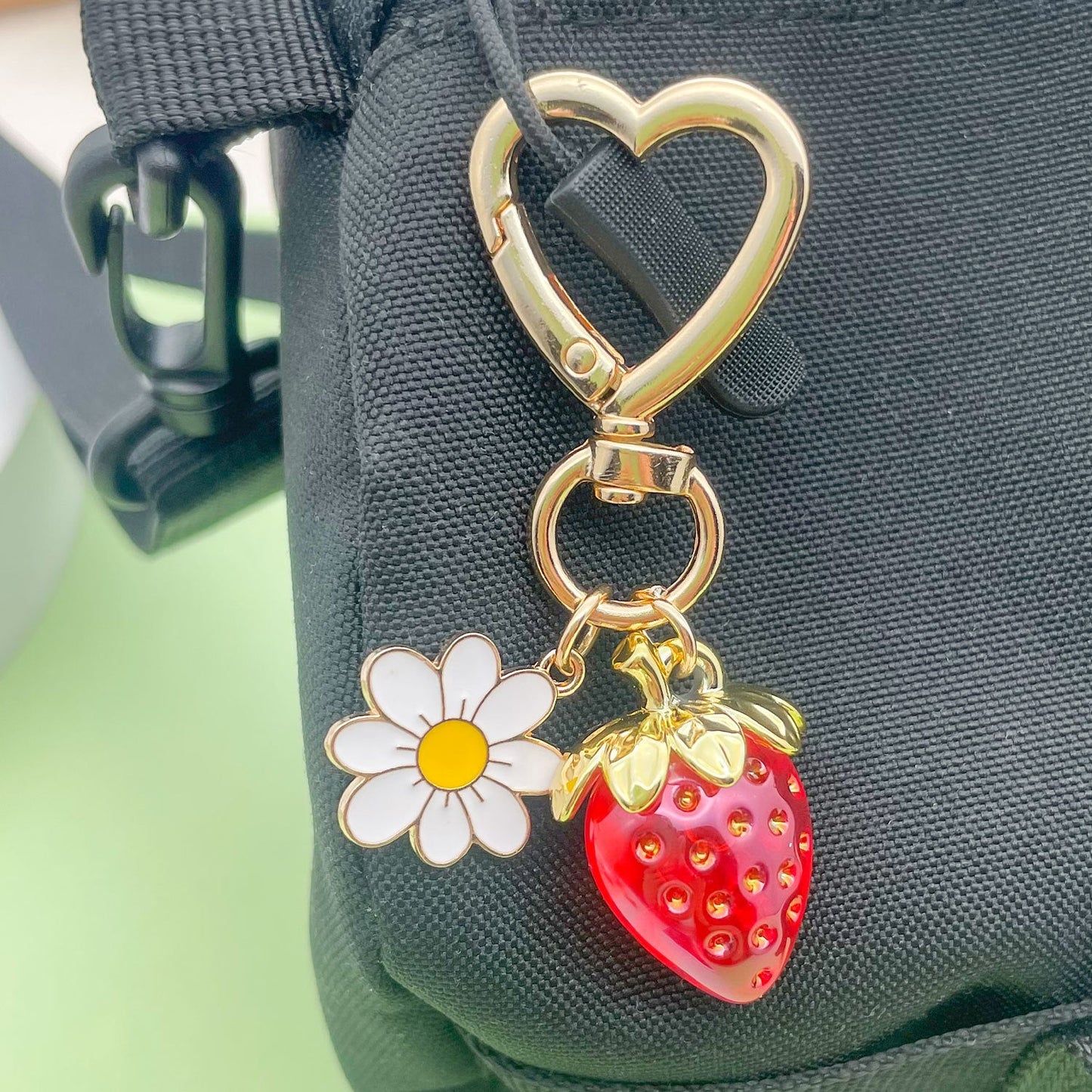Strawberry & Daisy Charm