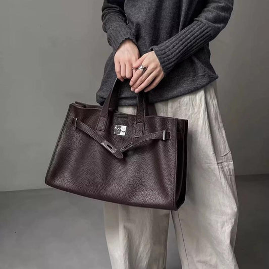 Eleganzia — Genuine Leather Power Tote